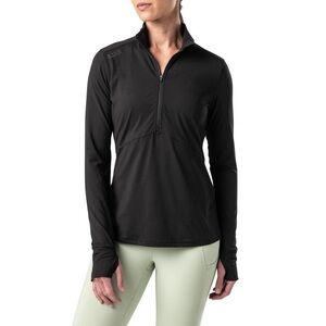 5.11 Tactical Black Catalyst Half Zip Top, Medium